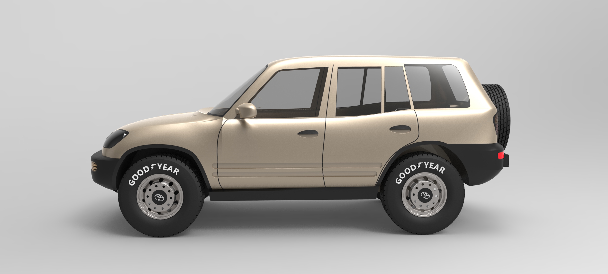 本田Toyota rav4休闲越野车模型3D图纸 SolidWorks2014设计